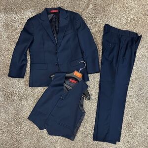 Boys Navy Suit Set